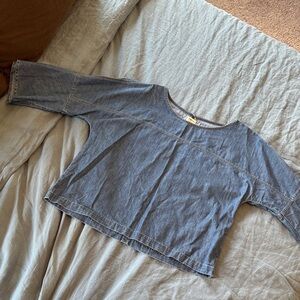 GAP Blue Denim Blouse